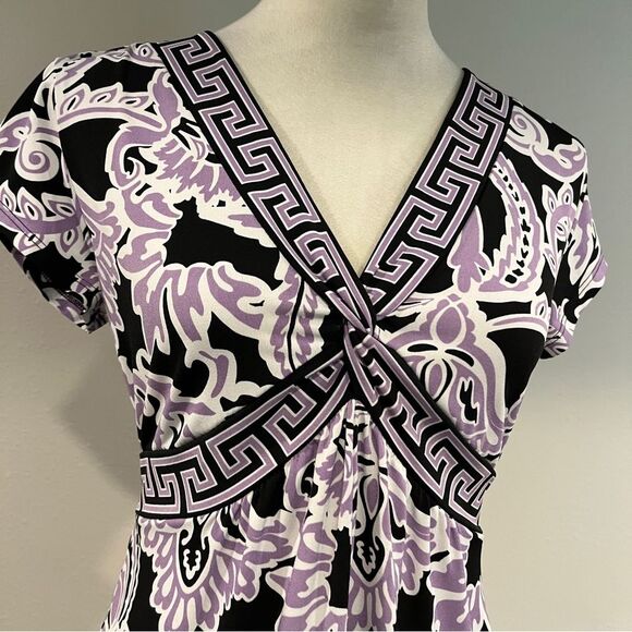 Apt 9 v-neck short sleeve mini Dress size PM - Picture 2 of 12